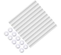 10 Pcs Radiator Pipe Covers White, Pipe Cover 200 X 15mm Snap On Radiator Cover 15mm Piping Protection Thickened Thermal Sleeve