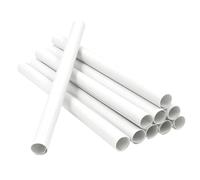 10 PCS Radiator Pipe Covers White Radiator Pipe Covers PVC Plastic Sleeves 15mm x 200mm Thickened Radiator Copper Pipes Collars for Central Heating Clip On Cover