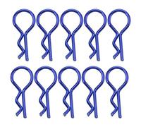 10 PCS RC Car Pins,Remote Control Car R-Shape Shell Clips Buckle Body Clip Pin for 1/5 1/6 1/8 1/10 RC Car(blue) Model Car Accessories Model Toy