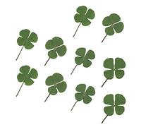 10 Pcs Real Dry Press 4 Leaf Clover Dried Flower Leaves Epoxy Mold Filler Resin Craft Soap Candle Making