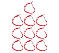 10 Pcs Red Bracelet Adjustable Rope Bracelet Workmanship Rope Material Highlights Appearance Avoids Bad Luck Family Friends Wearing with Different Outfits