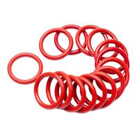 10 Pcs Red Nitrile Rubber O-Ring Seal Gaskets, 110mm ID x 117mm OD x 3.5mm Wire Diameter(120mm x 127mm x 3.5mm)