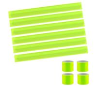 10 Pcs Reflector Strips,Highly Reflective Snap Bands for Safety, Flexible Wrist/Ankle Reflector Strips, Wearable Safety Armbands for Running, Cycling, Kids, Adults, and Outdoor Activities