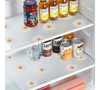 10 Pcs Refrigerator Mats, 30×40cm Fridge Liners, Refrigerator Liners Pad, Antibacterial, Waterproof, Washable, Non-Slip, Anti-Fouling, DIY Cuttable, Fridge Mats for Kitchen, Cabniet, Drawer, Table