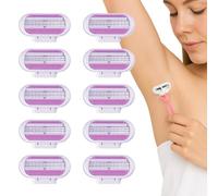 10 PCS Replacement Razor Blades for Venus 3-Layer Ultra-Smooth Women’s Razor Refills Easy to Replace Effortless Glide for Body Sensitive Skin Bathroom Beach Travel Gifts(Pink)