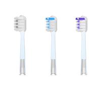10 Pcs Replacement Toothbrush Heads,Compatible for Laifen Wave Electric Transparent(10pcs Violet)