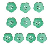 10 Pcs Resin Button 4-Hole Buttons Flower Shape Colourful Suitable for Sewing Craft Decoration