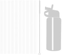10 PCS Reusable Drinking Starws Replacement Plastic Straws Compatible with Hydro Flask Water Bottle 18-64oz and Other Brands, Straws Replacement with 1 Straw Brush, Non Toxic Clear