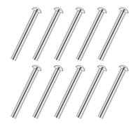 10 PCS Rivets for Spade Handle, Stainless Steel Solid Rivet Tool, Round Head Aluminum Rivets Shovel Handle Replacement, Countersunk Fasteners Half Round Head Pop Rivet Tool for Garden Shovel (54x6mm)