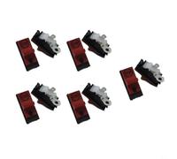 10 Pcs Rocker Stop Start Switch for Chainsaw 365 372 371 336 385 390, Kill Switch Replacement Part Compatible with 503718201 503098301 503098302, Red(Feet pointing down)