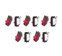 10 Pcs Rocker Stop Start Switch for Chainsaw 365 372 371 336 385 390, Kill Switch Replacement Part Compatible with 503718201 503098301 503098302, Red(Feet Up)