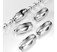 10 Pcs Roller Blind Chain Connectors, Stainless Steel & Heavy Duty Plastic Cord Joiners for 4.5mm Bead Chain, Secure Safety Clips for Roman, Vertical & Roller Shade Pull Cords [Energy Class A]