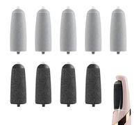 10 Pcs Roller Replacement Heads Compatible with Flawless Pedi, Foot File Replacement Rollers, Replacement Foot Grinder Roller Heads for Feet Callus Removers, 5 Coarse & 5 Fine