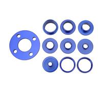 10 Pcs Router Template Guide Bushing Set, High Strength Aluminum Alloy Router Bit Template Guides with Lock Nuts for Woodworking Jigs and Precision Routing