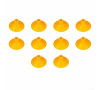 10 PCS Rubber Suction Cup Arrows, Rubber Arrow Suction Cups Set Soft Tips for Target Practice Outdoor Arrows Accessories for 7.6mm Arrow Shafts(Yellow)