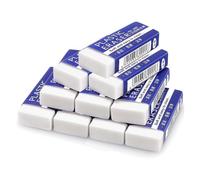 10 Pcs Rubbers Erasers,Pencil Rubber Eraser Multipack,Smudge-Proof Rubber for School,Home,Office Work, Homework & Adult Art Projects Classroom Supplies with Gentle Erasing,Latex-Free Plastic,White