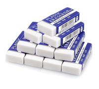 10 Pcs Rubbers Erasers,Pencil Rubber Eraser Multipack,Smudge-Proof Rubber for School,Home,Office Work,Kids Homework & Adult Art Projects Classroom Supplies With Gentle Erasing,Latex-Free Plastic,White