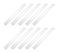 10 Pcs Ruler Set,Scale Ruler,Clear Transparent Straight Clear Plastic Rulers with Centimeters and Inches Transparent Flexible Precision Rulers Measuring Tool for School, Office