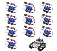 10 Pcs Servo Motor, SG90 9G Micro Micro Servo Kit for RC Robot Arm Helicopter Airplane Remote Control
