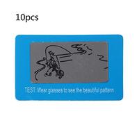 10 Pcs/Set Accessories A Set Exquisite for Sun Glasses Test Cards Polarized Test Card Screwdriver
