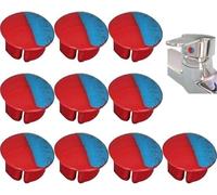 10 Pcs/Set Hot/cold Indicator for Faucets Universal Hot and Cold Signs Buttons for Kitchen Bathroom Sinks Faucets Safety Signs