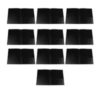10 Pcs/Set Two Pocket Folders Letter Size Folder File Folders Document Folder for School
