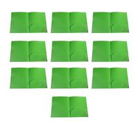 10 Pcs/Set Two Pocket Folders Letter Size Folder File Folders Document Folder for School Office