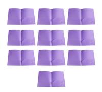 10 Pcs/Set Two Pocket Folders Letter Size Folder File Folders Document Folder for School Office