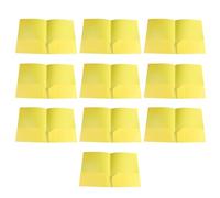 10 Pcs/Set Two Pocket Folders Letter Size Folder File Folders Document Folder for School Office