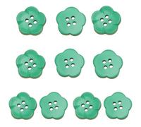 10 Pcs Sewing Buttons Resin Button Coat Flower Shape Colourful 4 Holes