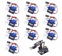 10 Pcs SG90 Servos,9G Micro Servos,Compatible with Arduino Projects and Raspberry Pi,for RC Robot Arm Helicopter Airplane Remote Contro (Blue)