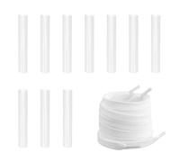 10 Pcs Shoe Lace Clear Repair Aglets 6mm Plastic Shoelace Tips Plastic Heat Shrink Tubing Kit Waterproof Suitable for Clothes Rope,Shoelaces Ends,Cable Sleeve Cover Tube Connection,Data Cables Protect