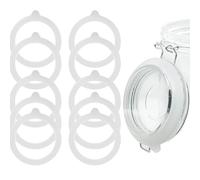 10 Pcs Silicone Jar Gaskets Seals Replacement, Silicone Seals for Kilner Jar Airtight Seal Rings Gasket for Kilner Jars Seals, Mason Storage Jars Glass Cans