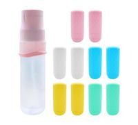 10 Pcs Silicone Leak Proof Sleeves for Travel Container, Silicone Bottle Covers Sleeves, Fits Various Size Bottles, Travel-Essentials, Cruise Ship Essentials Travel Must Haves for Toiletries Shampoo