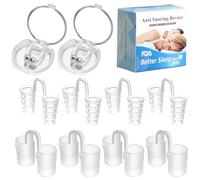 10 PCS Silicone Nose Vents - Anti Snoring Nasal Dilators for Enhanced Breathing and Sleep | Snoring Aids for Men and Women - Reusable Anti Snore Devices Set