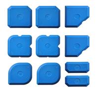 10 Pcs Silicone Seam Scraper, Multi Functional Beauty Sealant Finishing Tool, Multi-Edge Caulking Tool Kit for Kitchen/Bathroom/Ceramic Tiles