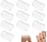 10 PCS Silicone Toe Protectors - Soft Gel Toe Caps for Pinky Toes - Breathable Toe Separators for Blister, Corn & Pain Relief - Ideal for Boots, Heels, Sandals & Trainers (Clear)