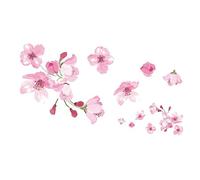10 pcs Simple Cute Cherry Blossom Temporary Tattoo Girl Heart Waterproof Long-Lasting Small Fresh Japanese-Style Temporary Tattoo
