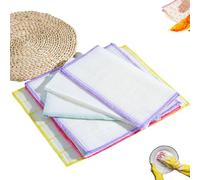 10 Pcs Simply Natural Wood Fiber Cleaning Cloths, Multifunctional Cleaning Towel, Reusable Dish Cloths, Kitchen Cleaning Rags (30cm*30cm/11.81 * 11.81in)