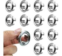 10 Pcs Sink Hole Replacement Overflow Caps - Sink Hole Covers, Round Basin Overflow Rings, Trim for Home, Hotels
