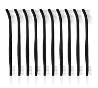 10 PCS Small Cleaning Brushes Set, Double-Ended Nylon Detailing Crevice Brush 7Inch All Purpose Stiff Bristles Brushes for Kitchen Sink Bathroom Gaps Corner