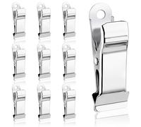 10 Pcs Small Crocodile Clips 1/2 Inch Wide Spring Clamps Metal Mini Spring Clips Metal Alligator Crocodile Clamps For Work Home Improvement Wire Photo Curtain Crafts（Silver）