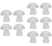 10 Pcs Small Hearing Aid Ear Tips, Domes Hearing Aid Ear Tip Soft Replacement Silicone Hearing Aid Eartips for Hearing Aid Earplugs Domes Accessories Daily Living Aids