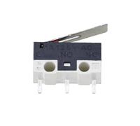 10 PCS Small Limit Microswitch Car Switch with Scroll Wheel Curved Foot Arc Handle(Platen 13.5mm)