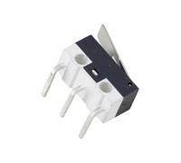 10 PCS Small Limit Microswitch Car Switch with Scroll Wheel Curved Foot Arc Handle(Platen left bend)