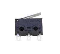 10 PCS Small Limit Microswitch Car Switch with Scroll Wheel Curved Foot Arc Handle(Square foot 12mm)
