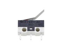 10 PCS Small Limit Microswitch Car Switch with Scroll Wheel Microswitch Curved Foot Arc Handle Microswitch Mouse Switch(Bending Platen)