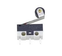 10 PCS Small Limit Microswitch Car Switch with Scroll Wheel Microswitch Curved Foot Arc Handle Microswitch Mouse Switch IDGTTLDF(Pulley)