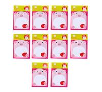 10 Pcs Small Sticky Notes Self Adhesive Memo Pad Pig Memo Pad Cartoon Animal Sticker Memo Pad For Refrigerator