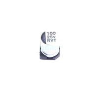 10 Pcs SMD Aluminum electrolytic Capacitor 100uF 25V SMD, 6.3x7.7mm